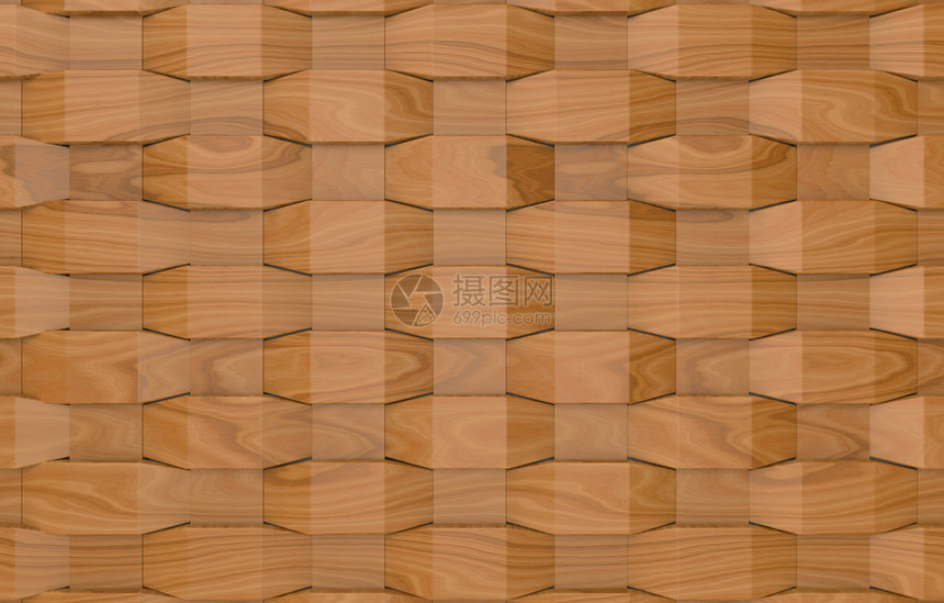 艺术堵塞内部的3d使现代编织木板壁背景图片