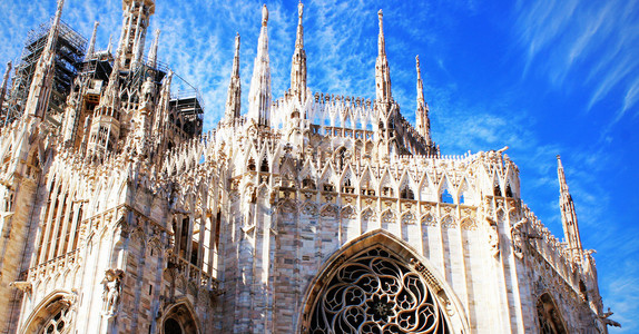 米兰大教堂DuomodiMilano世界上最大的之一宗历史建筑学图片
