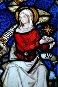 英国Gloucester大教堂的彩色玻璃窗颜宗教图片