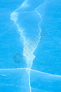 环境北极冷冻湖的冬季场景冰裂或断自然图片