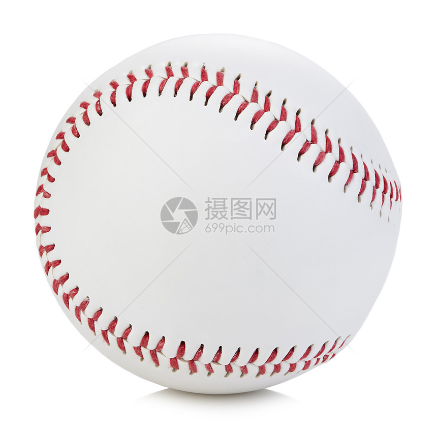 游戏强硬竞技白背景的棒球特写图片