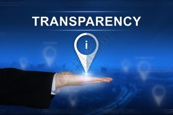 透明按钮商业手放在模糊的背景上透明度诚实客观的图片