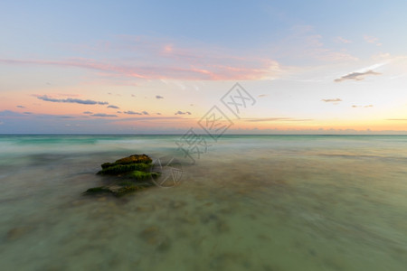 季节太阳股票加勒比海滩日落的景象加勒比海滩日落之景图片