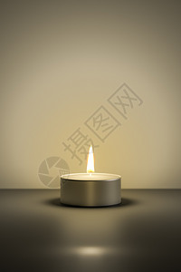白色燃烧的蜡烛垂直的圣诞节烛光3d插图d用于您内容空间的典型茶光背景