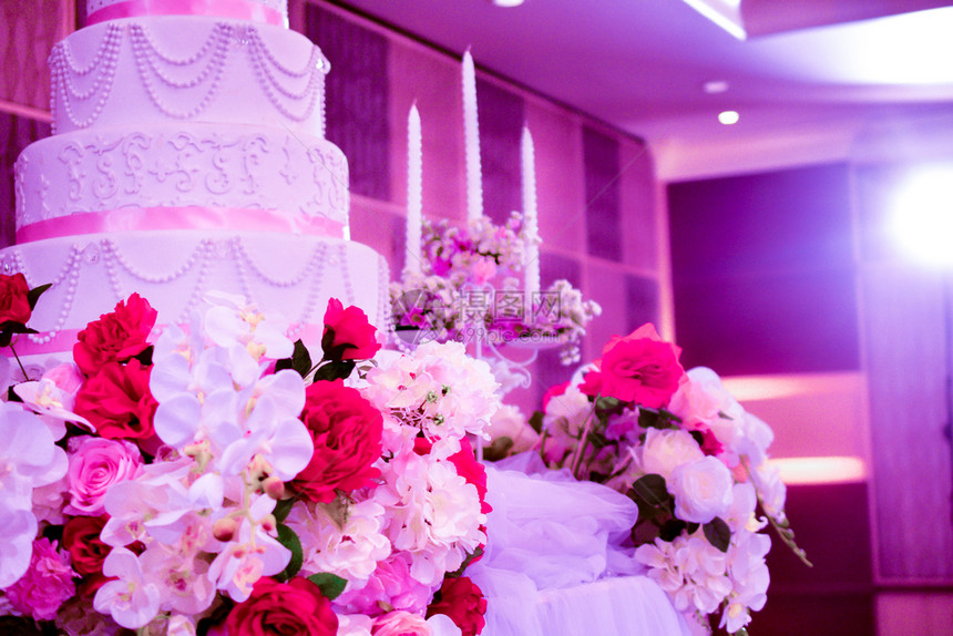 婚礼派对蛋糕装饰图片