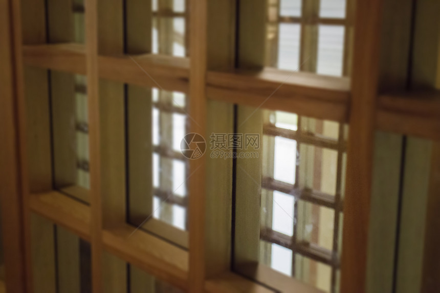 框架内置Wooden大日本风格的房子股票照片家图片