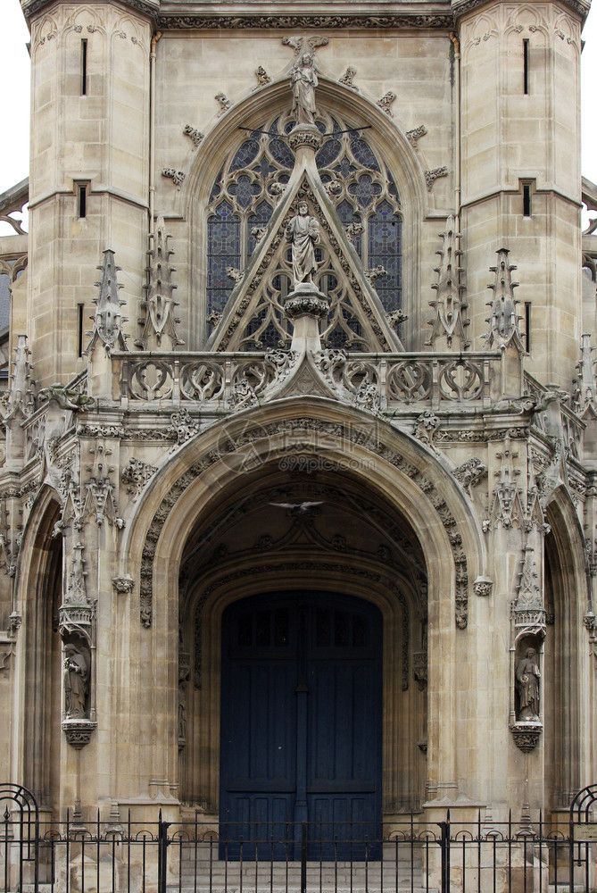 哥特巴黎圣伯纳德谢贝勒教堂再生图片