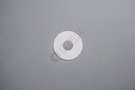 白色磁盘单CD样机包装信息小背景