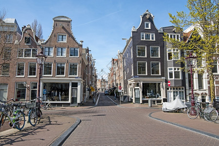 街道荷兰阿姆斯特丹市风景来自荷兰阿姆斯特丹欧洲的历史图片