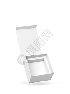 小样标签包裹白色背景上孤立的磁盒3d放大图示空白包装模型图片