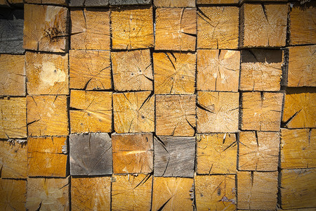 堆叠木剪的背景火森林图片