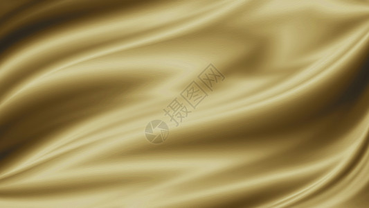 优雅纺织品白色的具有复制空间黄金奢侈品布料背景图片