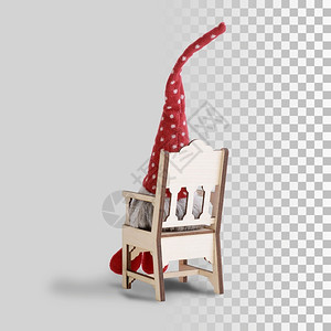 季节冬天家庭装饰的可爱圣诞节格诺米背景图片