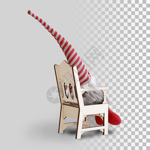 冻米糖家庭装饰的可爱圣诞节格诺米新的快乐冬天设计图片