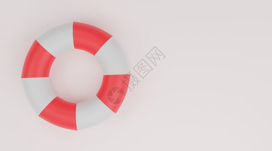 红白救生圈浮标救援者游泳圈白色背景上的红和白救生圈海滩设计图片