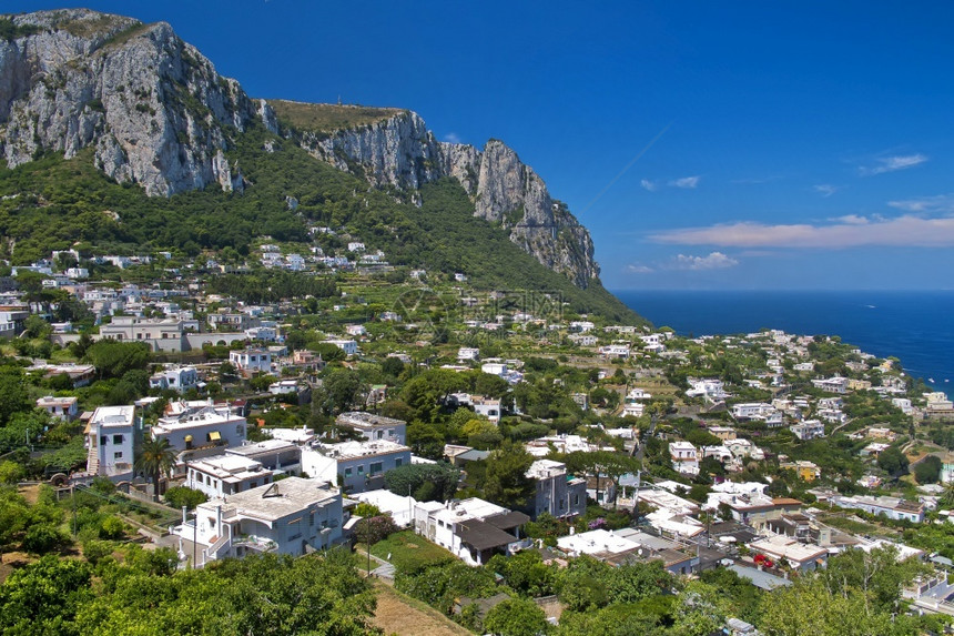 节假日社论景观CapriSorrentine半岛那不勒斯湾Tyrrhenian海地中那不勒斯省意大利坎帕尼亚欧洲图片