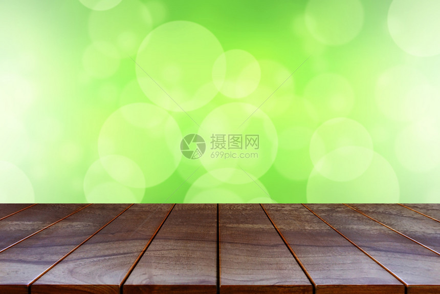 现代的空木制桌间平台和产品显示缓存的模糊抽象bokoh背景布OKh墙纸闪亮的图片