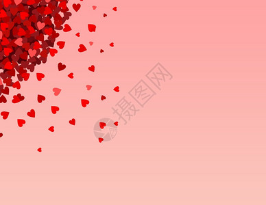 红心三华李白日背景有红心和粉色的华伦人情节背景插图横幅白色的设计图片