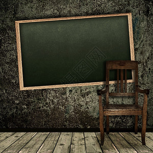 邋遢椅子古老的旧教室有学校黑板和主席的旧教室图片