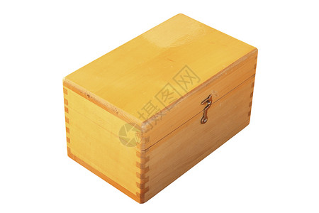 棺材包裹在白背景上隔离的封闭木箱用于设计有质感的图片