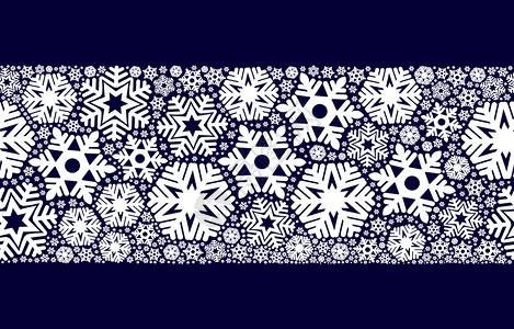 向量装饰风格墙纸蓝色背景上的无缝雪花圣诞节和新年设计的装饰蓝色背景上的无缝雪花圣诞节设计的装饰背景图片