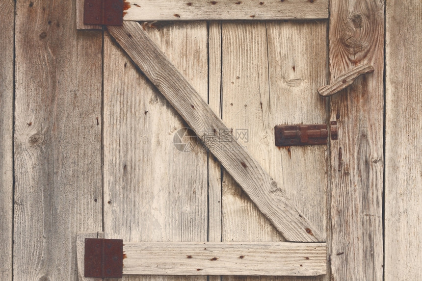 木制谷仓门细节具有古时效果的纹理视图建筑学木材头图片