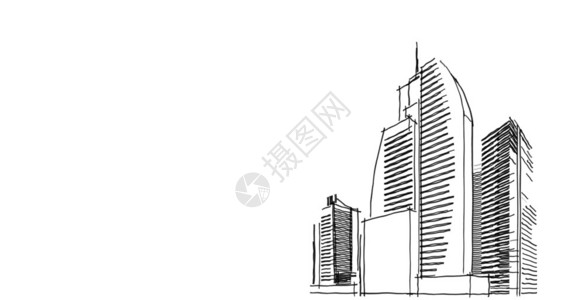 全民造家3d图解现代城市建筑抽象背景设计3D图解架构建设透视直线三维图解建筑结构造正面现代的设计图片