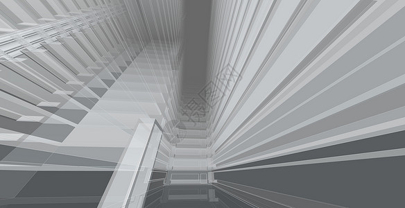 阴凉处3d图解现代城市建筑抽象背景设计3D图解架构建设透视直线三维图解建筑结构城市的路口背景图片