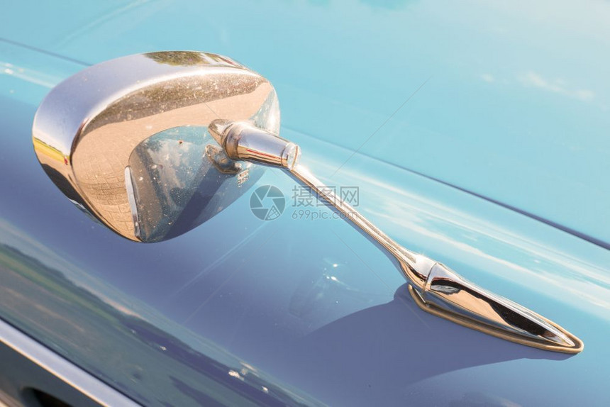 镜子集电极标致40经典汽车的镜散热器图片