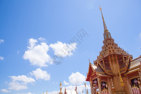 装饰风格东方的建造泰国人身份的建筑为家庭级A安排丧葬活动为了背景图片