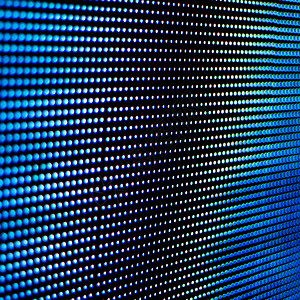 插图背景蓝色屏幕技术LED现代和美丽型的LED散景天空图片
