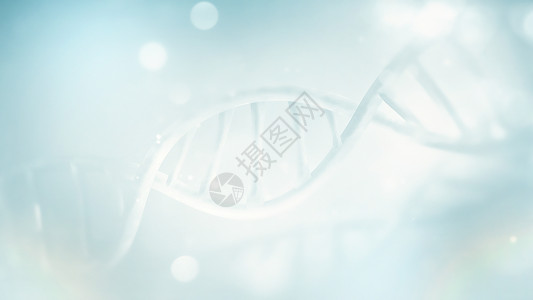 生物光蓝色DNA链紧闭全屏幕3D图像生物化学科的图片