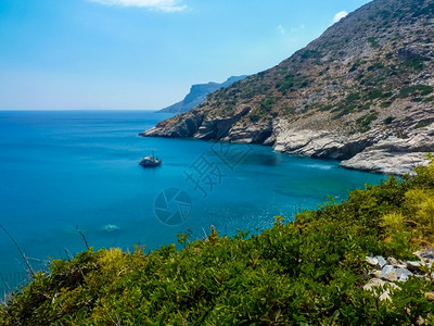 阿莫尔戈斯岛景观基克拉泽斯希腊假期海滩风景优美图片