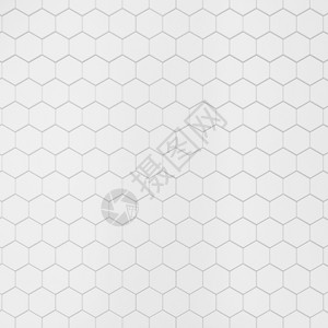现代的白色六边瓷砖3d背景墙图片