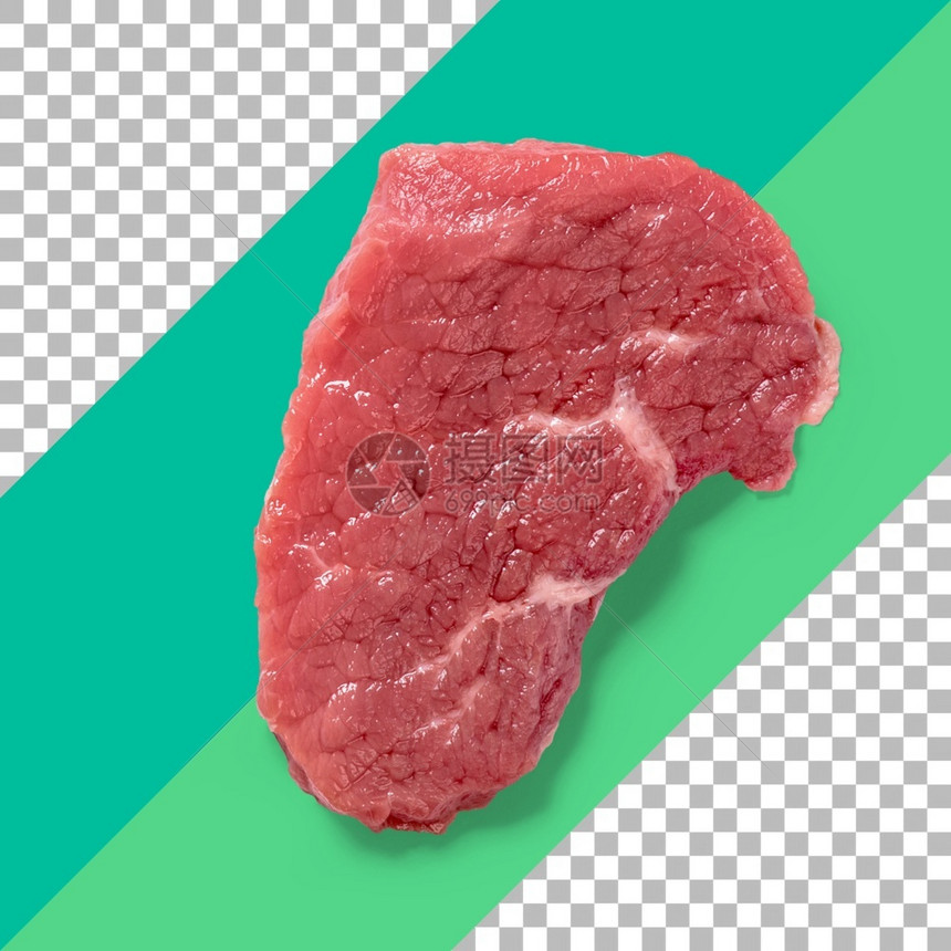 屠夫红色的孤立牛排肉蛋白质图片