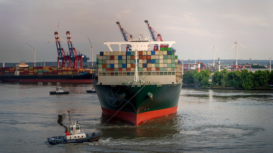 进口工业的港集装箱船舶图片