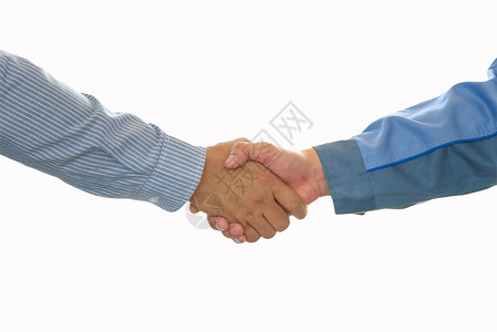 摇晃领导问候商业界人士在办公合伙并和收购的结交后握手并购概念图片