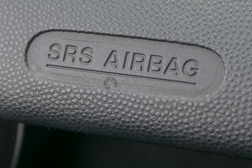 空气包运输仪表板上气袋符号的宏图片
