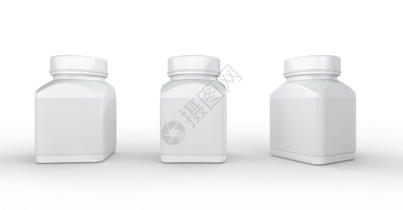 化学罐白色塑料瓶装包配有医疗和保健产品A的剪切路径胶囊图片