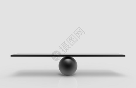 规模空的3d使白背景的空黑金属球间平衡比例为空资产图片