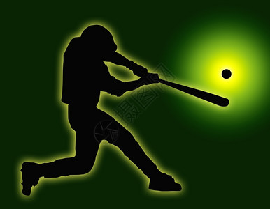 家游戏颜色绿后垒打球用蝙蝠击全垒打设计图片