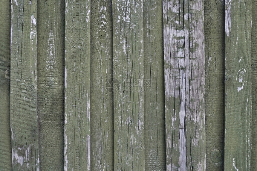 墙衣衫褴褛色调关闭旧的绿木板背景图片