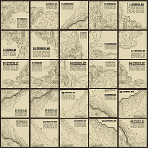 土地灰色等高线矢量地形理山脉矢量图案纹理陆地矢量形图集光滑的线框图片