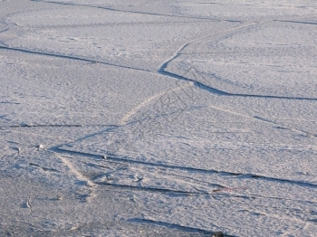 下雪的冷冻冰瑞典斯德哥尔摩冬季风景详细节图片