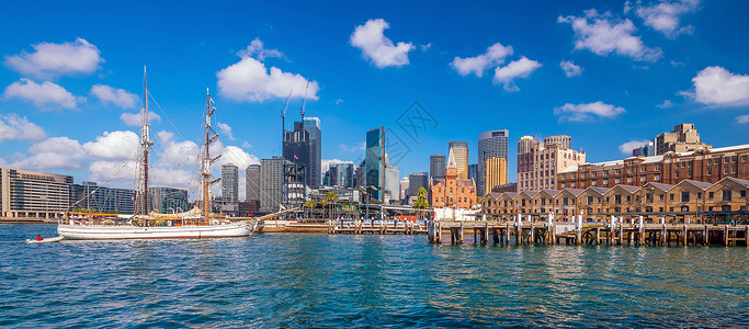 旅游最佳市中心澳洲悉尼下城天际的线图片