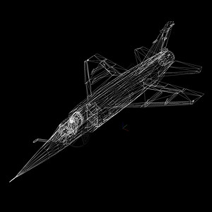 航空3D型飞机模在BLACK背景上分离活力速度图片