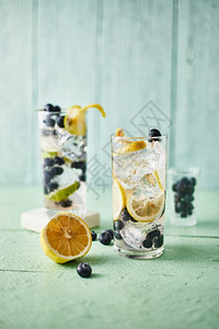果汁夏季新鲜蓝莓柠檬水鸡尾酒饮料夏天图片