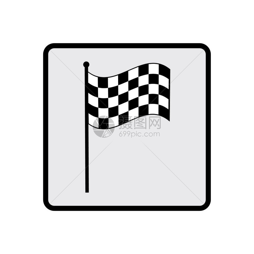 交叉黑白方格旗标志概念的赛车运动孤立在白色交叉挥动黑白方格旗标志概念的赛车运动孤立在白色杯挥手发动机图片