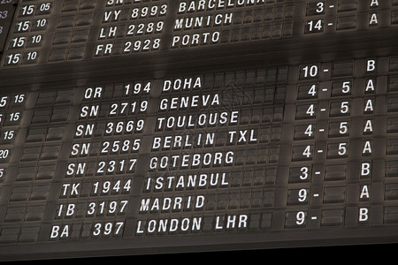 数据机场离境板终端机有飞行信息假期木板图片