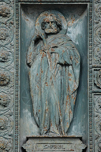 圣保罗巴黎文森特德保罗教堂门的详情哥特老细节图片